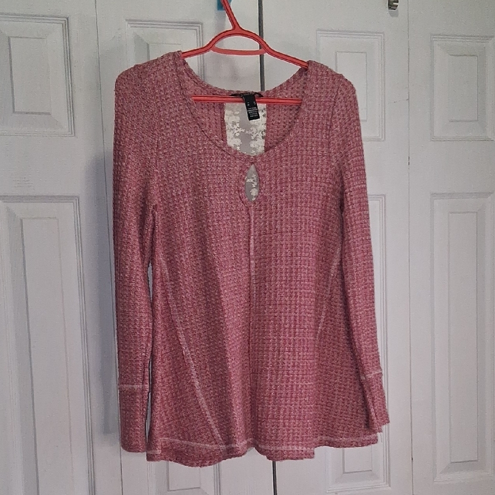 Streetwear Society Rose Long Sleeve Knit Top
